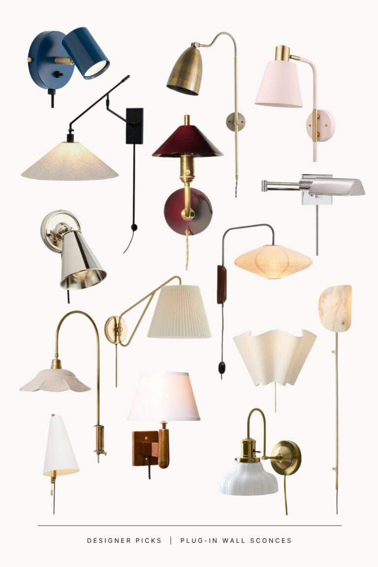 30 Stylish Renter-Friendly Plug-In Wall Sconces